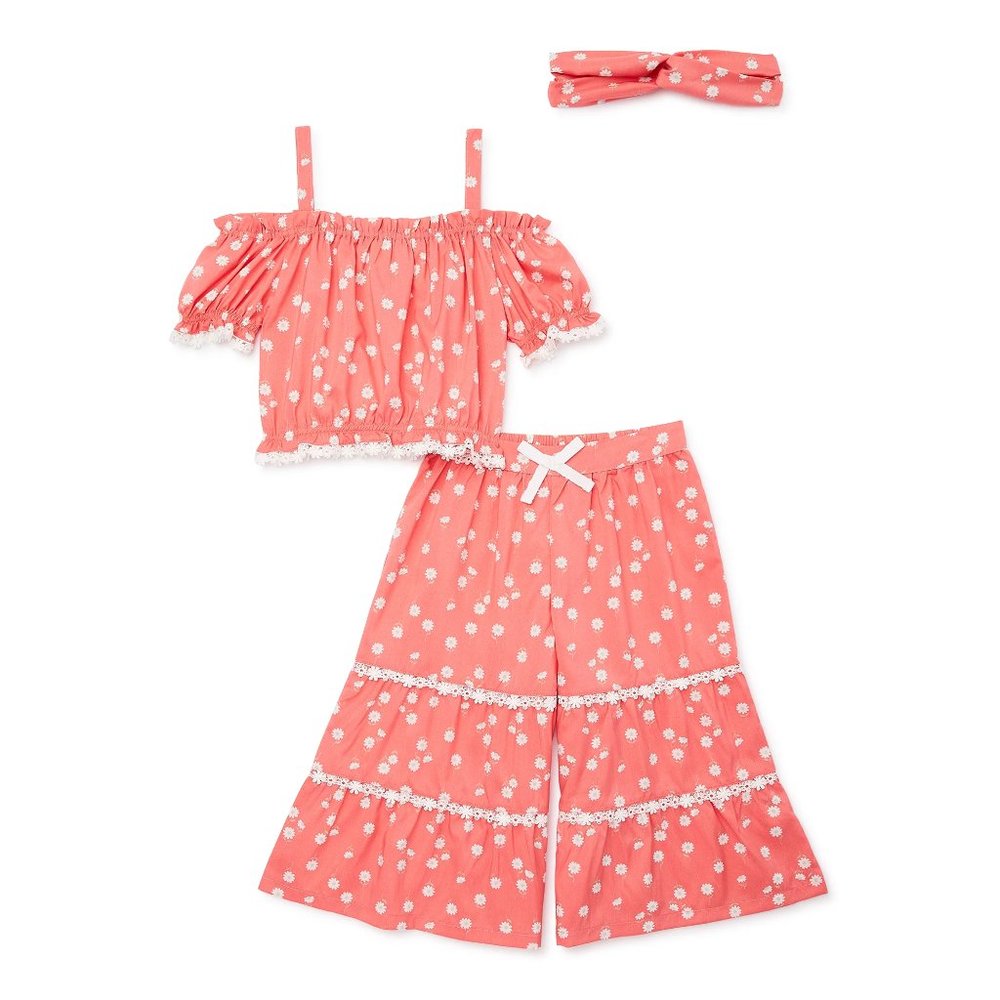 Freestyle Revolution Top and Pants Outfit Set with Matching Hair Accessory/ 6X